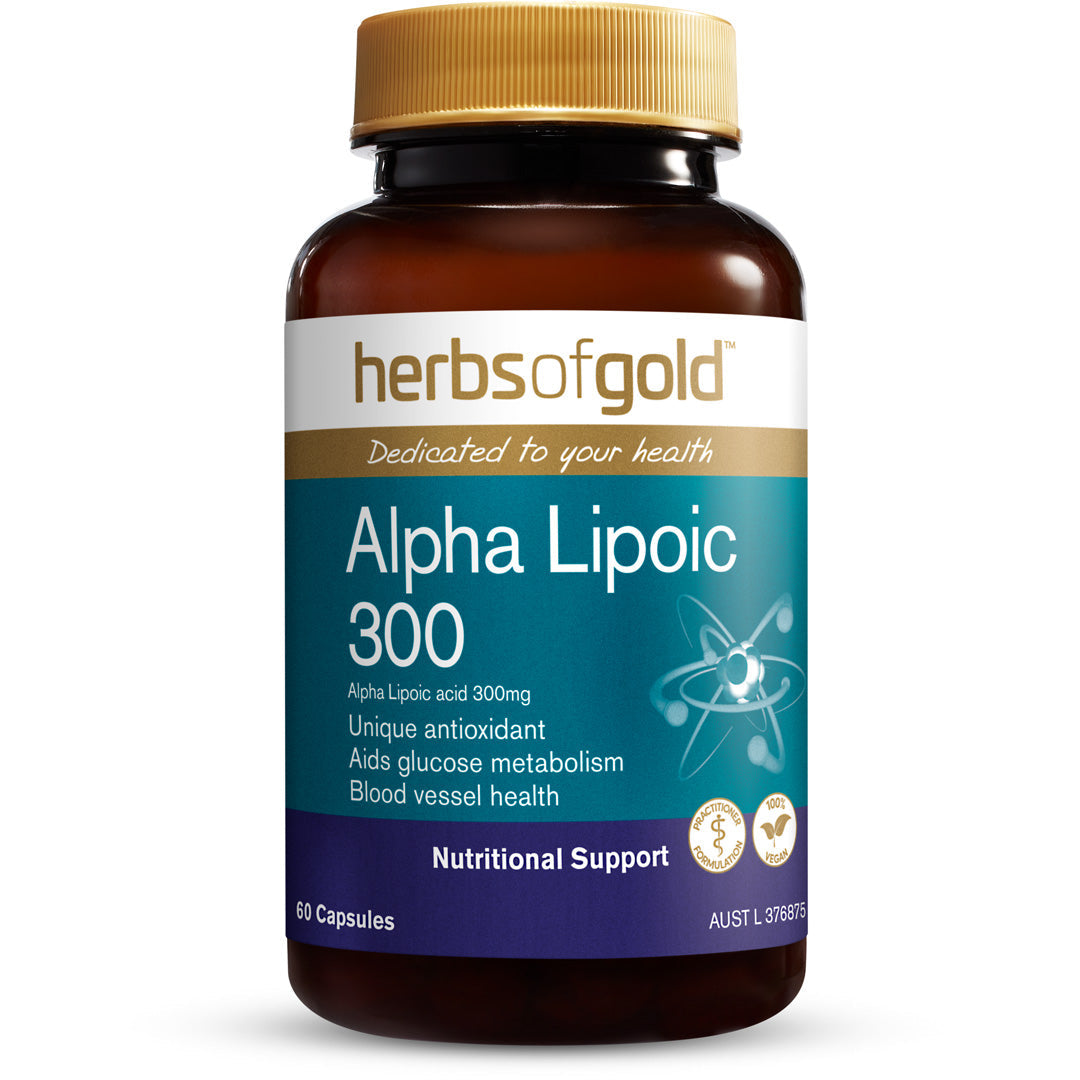 Herbs of Gold Alpha Lipoic Acid 300mg - Antioxidant Support