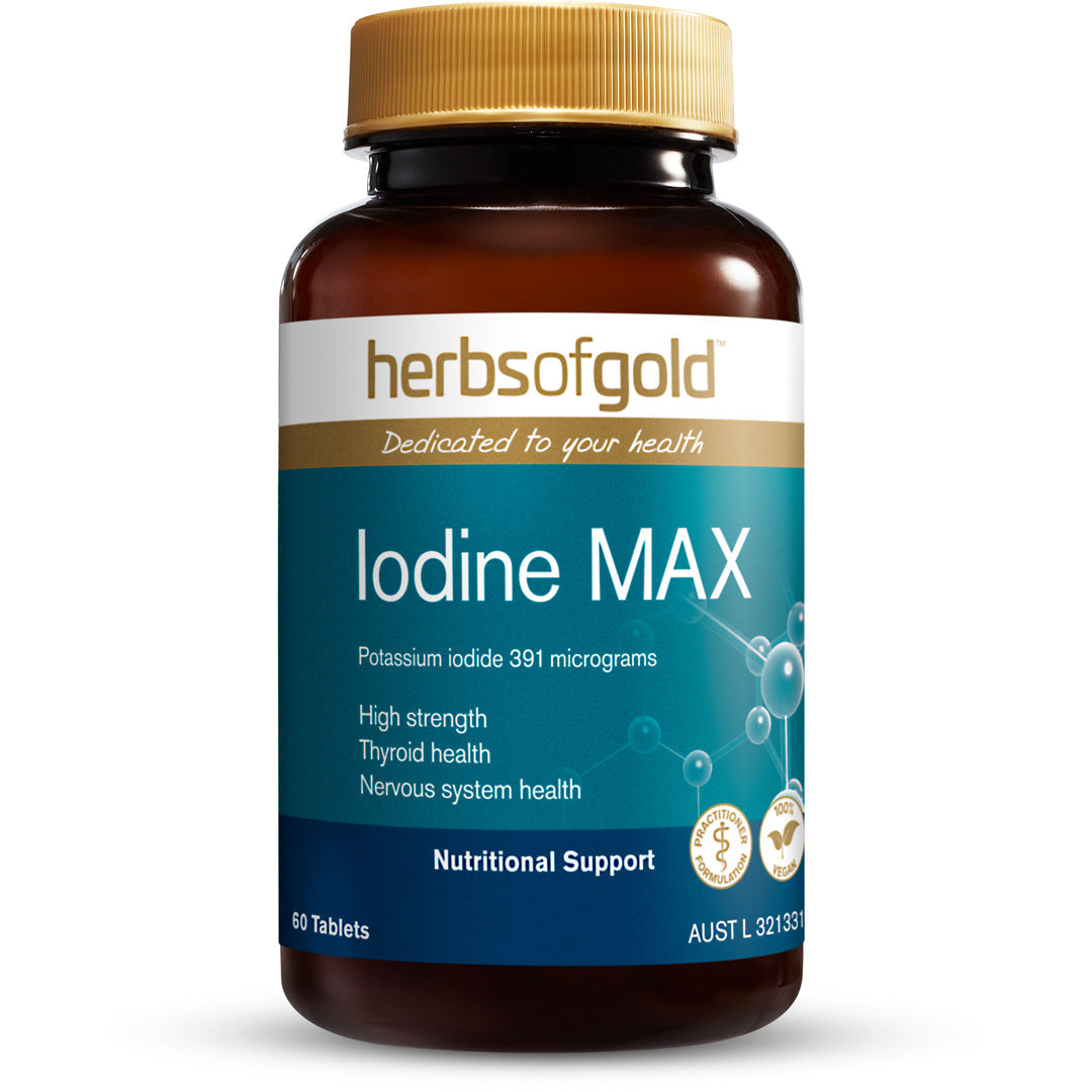 Herbs of Gold Iodine MAX - Thyroid Support Supplement