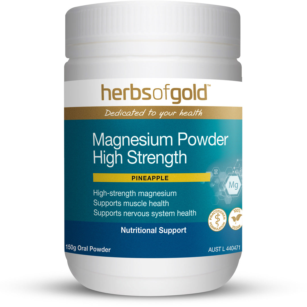 Herbs of Gold Magnesium Powder High Strength