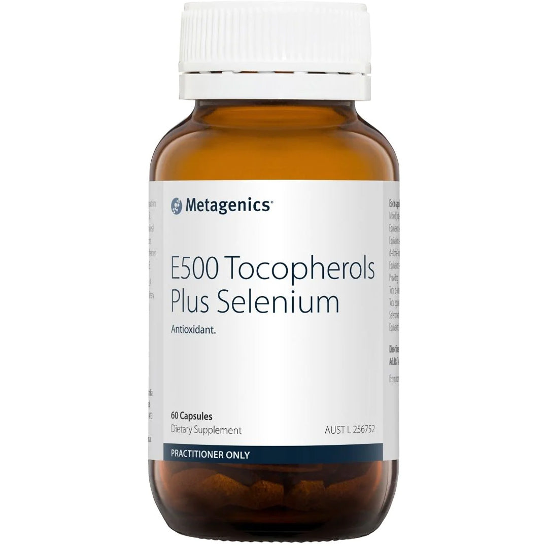 Metagenics E500 Tocopherols Plus Selenium