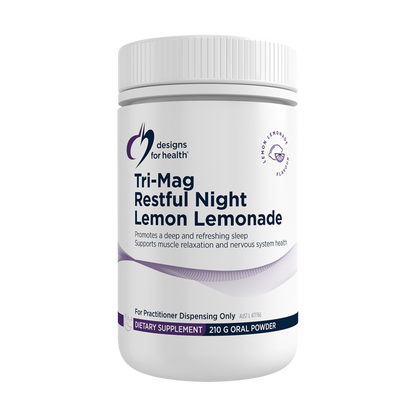 Designs for Health Tri-Mag Restful Night Powder Lemon Lemonade 210g — Designs for Health