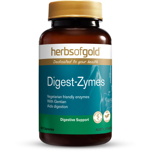 Enhance Digestion with Herbs of Gold Digest-Zymes Supplement