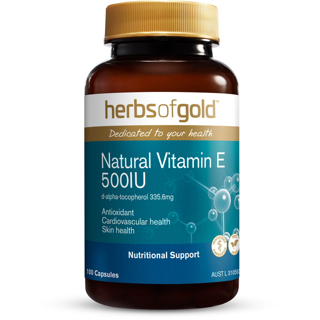 Herbs of Gold Natural Vitamin E 500 IU