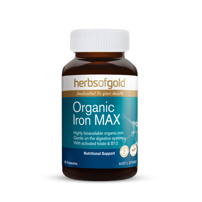 Herbs of Gold Organic Iron MAX 30 capsules