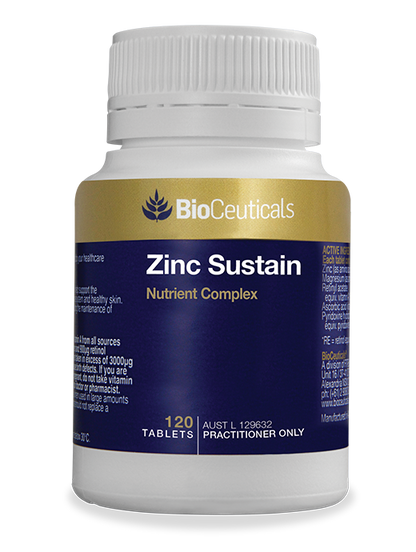 BioCeuticals Zinc Sustain 120 Tabs - Practitioner Only
