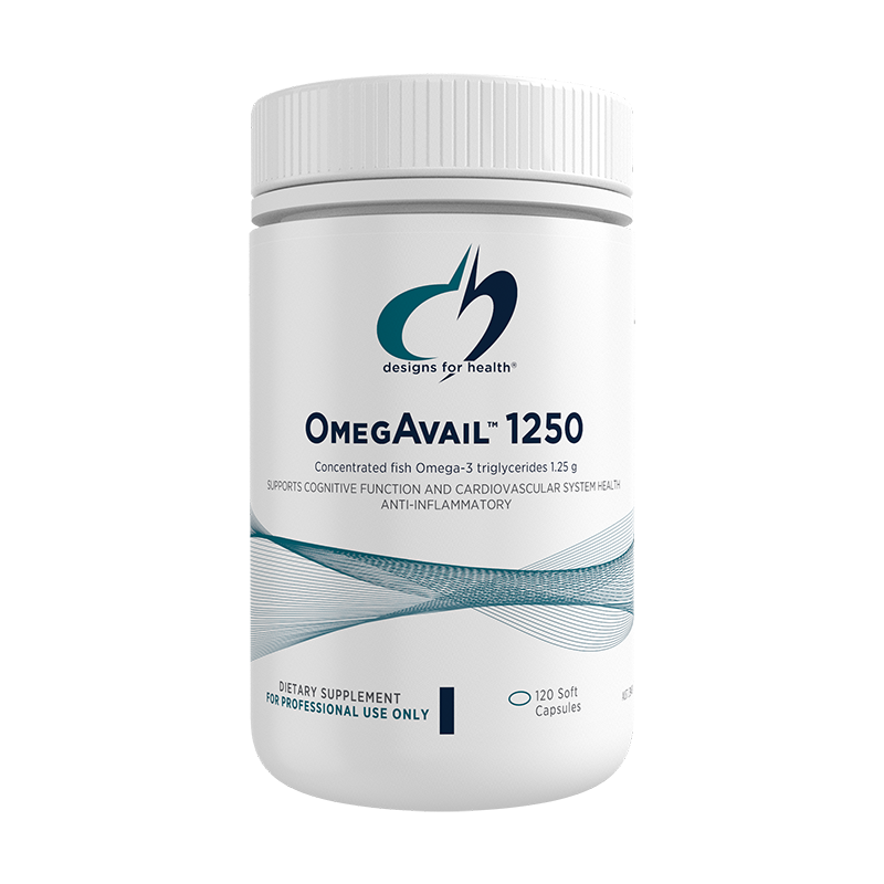 Designs For Health OmegAvail 1250 120 Capsules