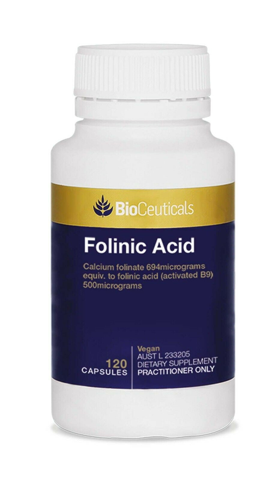 BioCeuticals Folinic Acid 120 Capsules