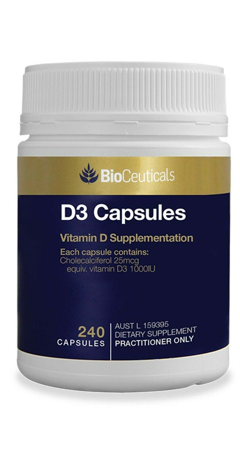 BioCeuticals Vitamin D3 240 Capsules 1000IU